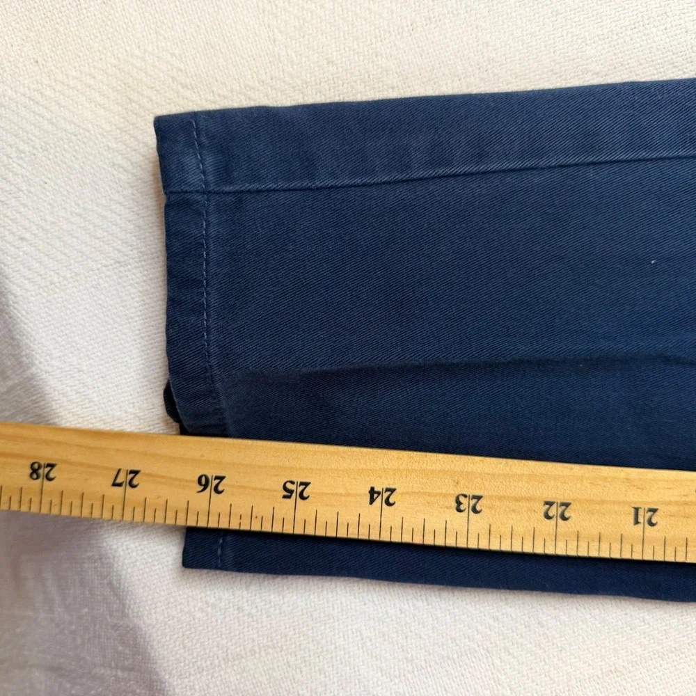 Vintage Esprit Sport Navy Blue High Waisted Straight Leg Chino Pants Size 3/4